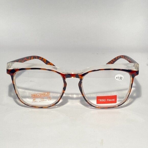 Pro + Shield Full Protection Magnification Glasses 1.50 TR90 Frames NWT